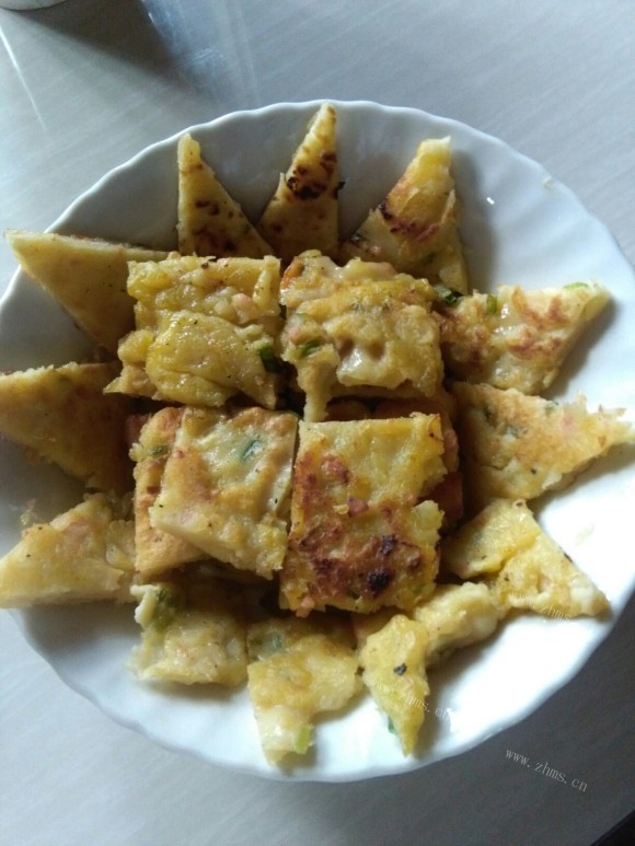 色香味俱全的鸡蛋香葱饼