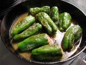 美味的青椒揣肉