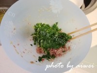 美味的荠菜馄饨做法图解5)
