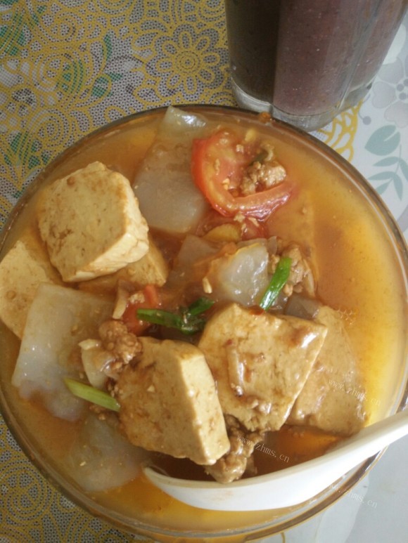 色香味俱全的豆腐烧肉