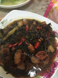 美味的霉干菜扣肉做法图解11)