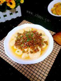 美味肉末蒸玉子豆腐做法图解11)