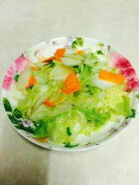 家常菜素炒白菜
