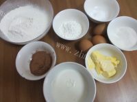 色泽不错的可可华夫饼做法图解1)