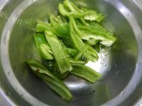 家常菜青椒炒豆皮做法图解3)