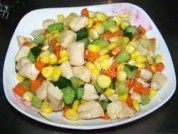 玉米鸡丁