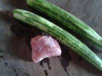 家常菜肉片丝瓜做法图解1)
