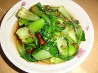 家常菜肉炒油菜