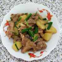 家常菜鸭腿炖土豆