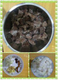 #DIY#牛肉炖萝卜做法图解1)