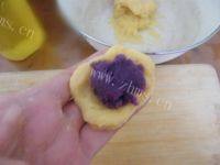 味道不错的紫薯饼做法图解8)