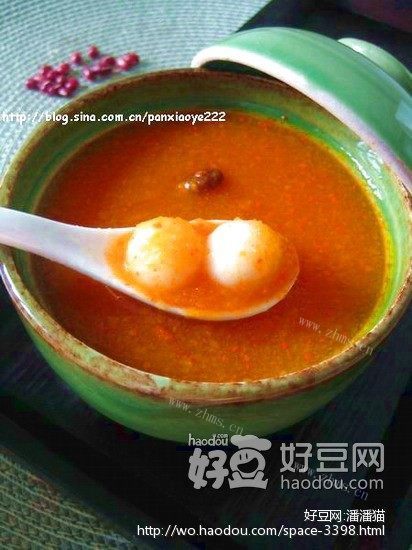 南瓜糯米圆子羹
