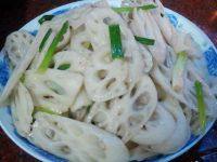 家常菜清炒藕片