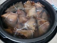 味美的咸肉粽子做法图解16)