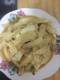 家常菜素炒茭白