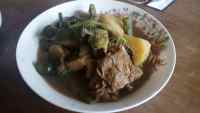 家常菜土豆豆角炖排骨