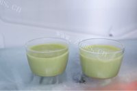 自制抹茶奶冻