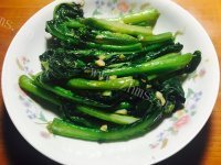 蒜蓉芥兰做法图解5)