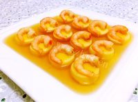 自制水晶日本豆腐虾仁做法图解10)