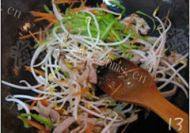 美食肉丝炒面做法图解8)
