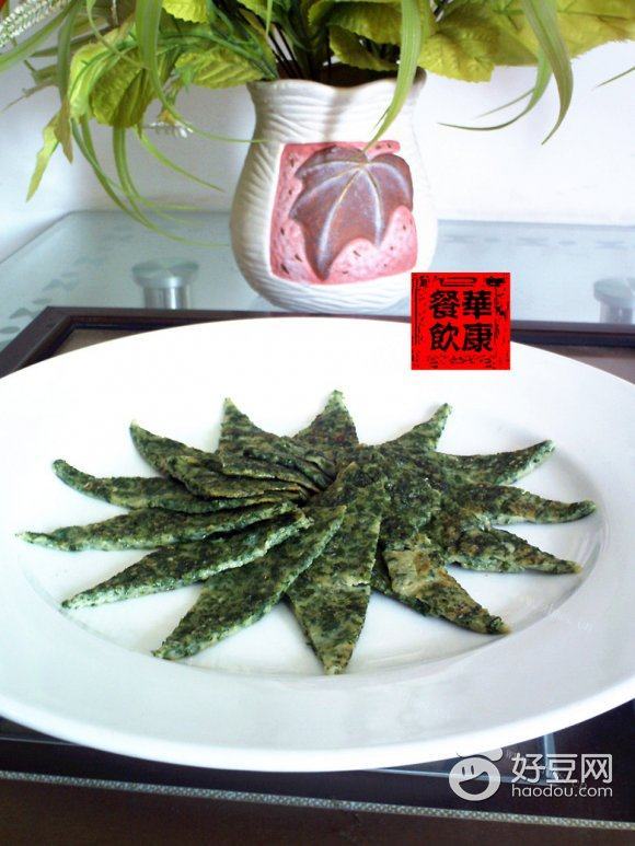 煎艾叶饼