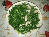 家常菜大蒜炒肉丝