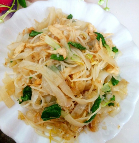 简易炒河粉