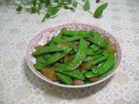 自制腊肉炒荷兰豆