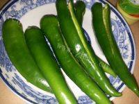家常菜虎皮青椒酿肉做法图解2)