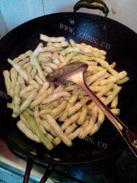 家常菜清炒四季豆做法图解4)