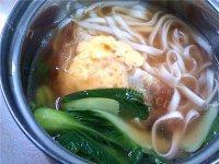 鸡蛋青菜面自制