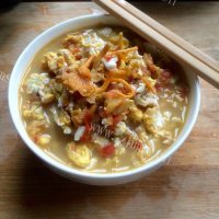 美味的黄丝菌鸡蛋汤面做法图解10)