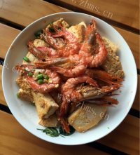美味的烩豆腐虾干做法图解7)