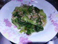 家常菜肉末小白菜