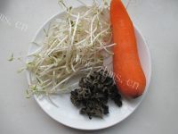 好吃的掐菜木耳三丝做法图解1)