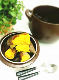 美味的砂锅烤红薯（地瓜）做法图解6)