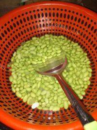 家常菜毛豆炒肉末做法图解3)