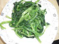 自制浇汁菠菜做法图解4)
