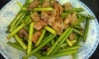 家常菜韭苔炒肉