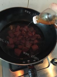 家常红烧猪血菠菜做法图解3)