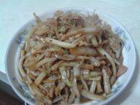简易的白菜炒肉丝