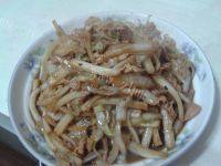 简易的白菜炒肉丝