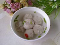 美味的手工鱼丸