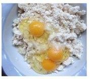 自制茼蒿炒豆渣做法图解1)