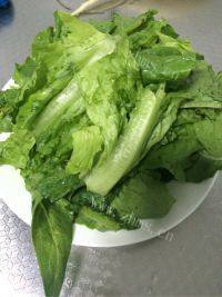 家常菜蚝油油麦菜做法图解1)