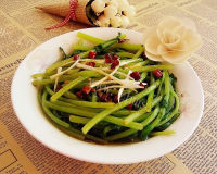 家常菜白灼茼蒿做法图解10)