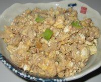 美味的虾酱炒鸡蛋做法图解8)