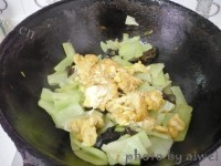 家常菜莴笋木耳炒鸡蛋