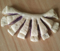 美味的紫薯扇子面包的做法图解十一
