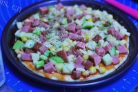 喷香的美豆面包机西葫芦披萨做法图解11)